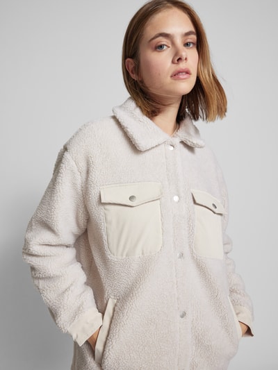 Peek & Cloppenburg OnlyHemdjacke Aus Teddyfell Modell 'TANLA' In Beige