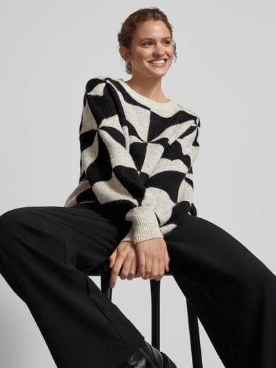 Peek & Cloppenburg OnlyPullover Mit Rundhalsausschnitt Modell 'GEORGINA' In Offwhite