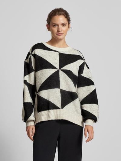 Peek & Cloppenburg OnlyPullover Mit Rundhalsausschnitt Modell 'GEORGINA' In Offwhite