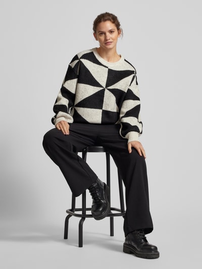 Peek & Cloppenburg OnlyPullover mit Rundhalsausschnitt Modell 'GEORGINA' in offwhite