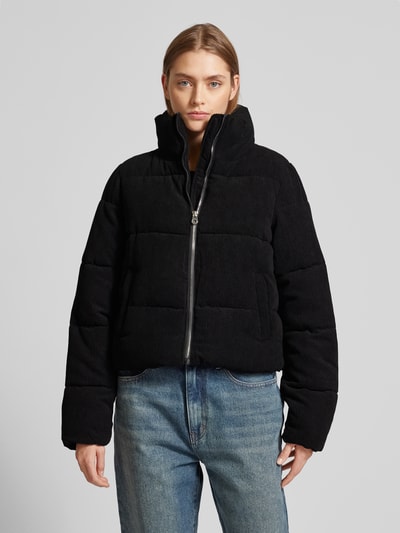 Peek & Cloppenburg OnlyRegular Fit Steppjacke Aus Cord Modell 'NEWDOLLY' In Metallic Black