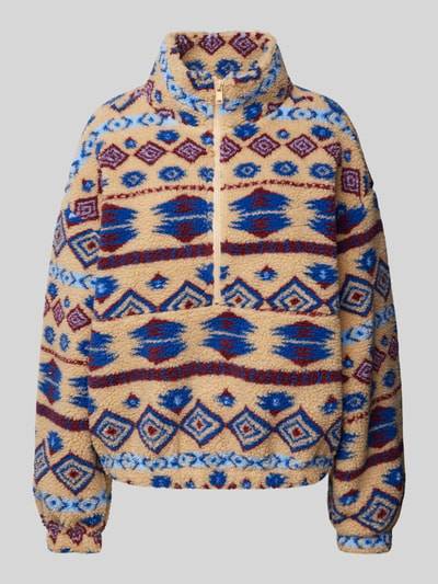 Peek & Cloppenburg OnlyRegular Fit Sweatshirt Mit Kurzem Reißverschluss Modell 'JANNE' In Sand