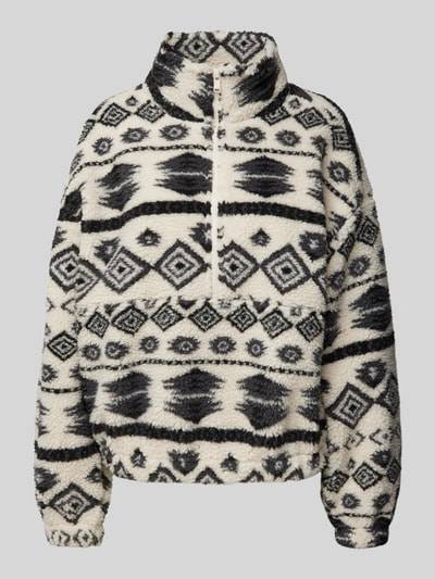 Peek & Cloppenburg OnlyRegular Fit Sweatshirt Mit Kurzem Reißverschluss Modell 'JANNE' In Offwhite