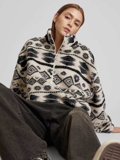 Peek & Cloppenburg OnlyRegular Fit Sweatshirt Mit Kurzem Reißverschluss Modell 'JANNE' In Offwhite