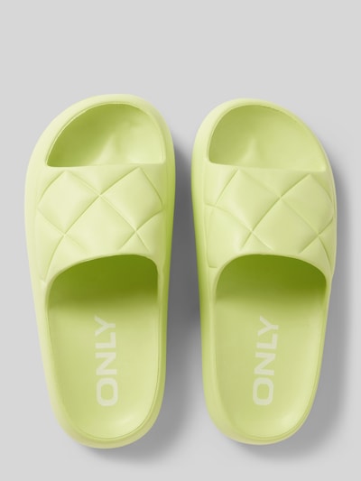 Peek & Cloppenburg OnlySandalette Mit Steppnähten Modell 'MAVE' In Neon Gelb