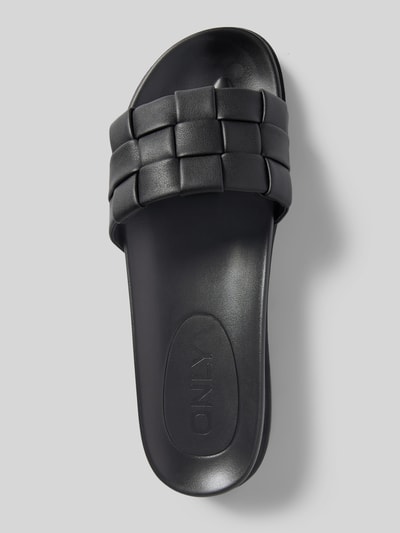 Peek & Cloppenburg OnlySlides In Flecht-Optik Modell 'MINNIE' In Black