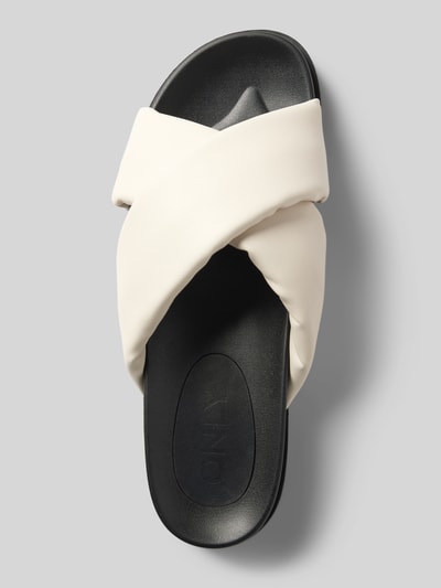 Peek & Cloppenburg OnlySlides Mit Strukturmuster Modell 'MINNIE' In Weiss