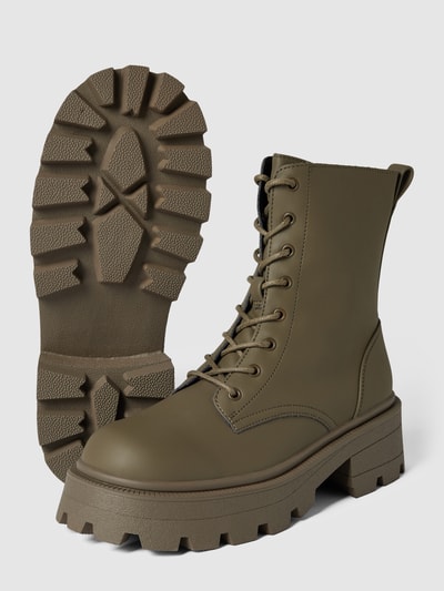 Peek & Cloppenburg OnlyStiefel Mit Plateau-Sohle Modell 'BANYU' In Oliv