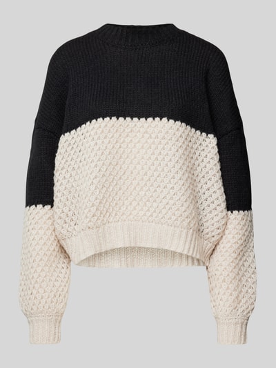 Peek & Cloppenburg OnlyStrickpullover mit überschnittenen Schultern Modell 'ROSE LIFE' in black