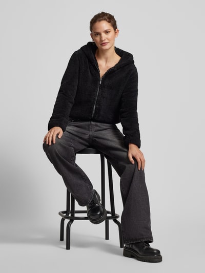 Peek & Cloppenburg OnlySweatjacke mit Kapuze Modell 'NEW ANNA' in black