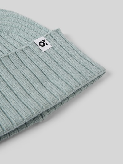 Peek & Cloppenburg OPUSBeanie Mit Label-Detail Modell 'Adela' In Eisblau