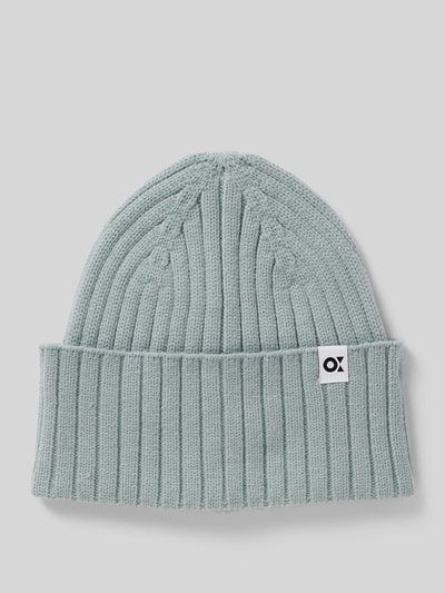 Peek & Cloppenburg OPUSBeanie mit Label-Detail Modell 'Adela' in eisblau