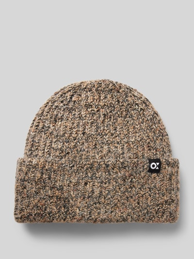 Peek & Cloppenburg OPUSBeanie mit Label-Detail Modell 'Amaddie' in hellbraun