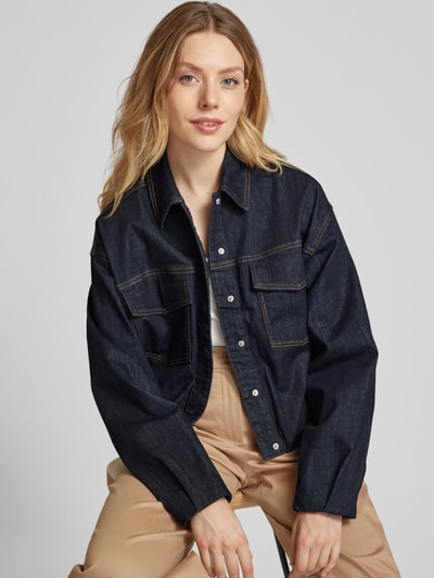 Peek & Cloppenburg OPUSJeansjacke Mit Umlegekragen Modell 'Jokana' In Jeansblau