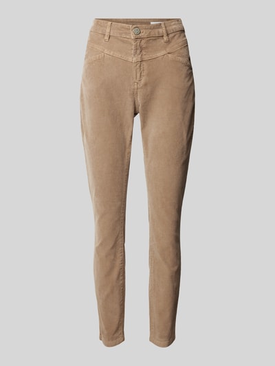 Peek & Cloppenburg OPUSSlim Fit Cordhose mit Knopfverschluss Modell "Evita" in hellbraun