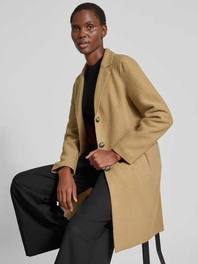 Peek & Cloppenburg OuiWollmantel Mit Reverskragen In Camel