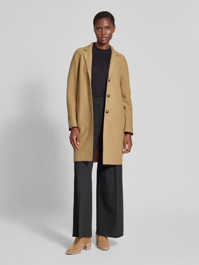 Peek & Cloppenburg OuiWollmantel mit Reverskragen in camel