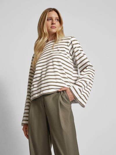 Peek & Cloppenburg P&C* Curated By Anouk YveLongsleeve Mit Rundhalsausschnitt - Capsule Wardrobe In Khaki