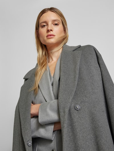 Peek & Cloppenburg P&C* Curated By Anouk YveMantel Mit Reverskragen - Capsule Wardrobe In Dunkelgrau Melange