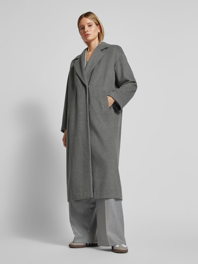 Peek & Cloppenburg P&C* Curated By Anouk YveMantel Mit Reverskragen - Capsule Wardrobe In Dunkelgrau Melange