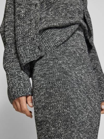 Peek & Cloppenburg P&C* Curated By Anouk YveMaxirock Mit Gerippten Abschlüssen - Capsule Wardrobe In Dunkelgrau Melange