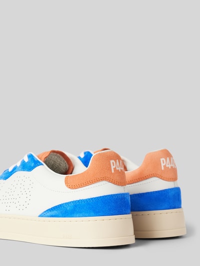 Peek & Cloppenburg P448Ledersneaker Mit Kontrastbesatz Modell 'Bali' In Royal