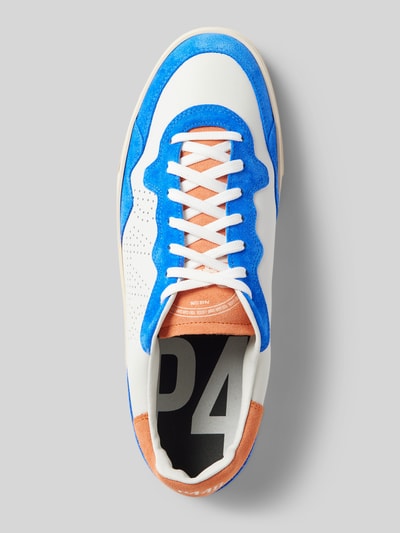 Peek & Cloppenburg P448Ledersneaker Mit Kontrastbesatz Modell 'Bali' In Royal