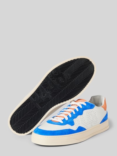 Peek & Cloppenburg P448Ledersneaker Mit Kontrastbesatz Modell 'Bali' In Royal