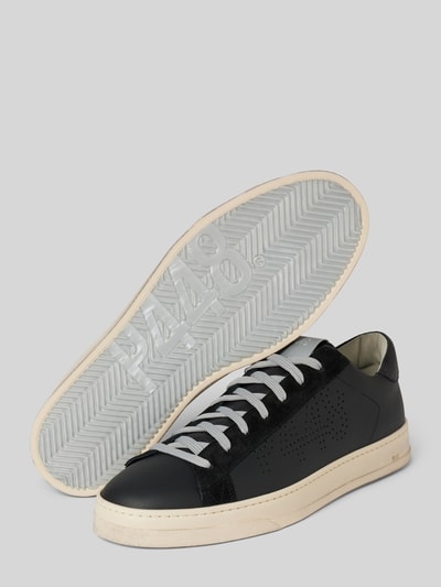 Peek & Cloppenburg P448Ledersneaker Mit Label-Detail Modell 'Jack' In Black