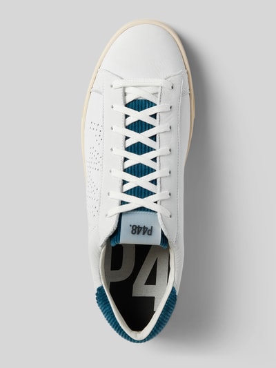 Peek & Cloppenburg P448Ledersneaker Mit Label-Detail Modell 'Jack' In Weiss