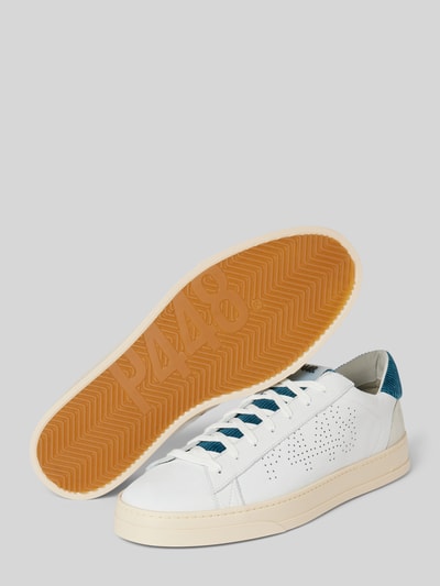 Peek & Cloppenburg P448Ledersneaker Mit Label-Detail Modell 'Jack' In Weiss