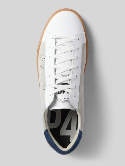 Peek & Cloppenburg P448Ledersneaker Mit Label-Detail Modell 'Jack' In Weiss