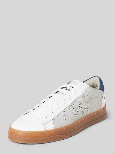 Peek & Cloppenburg P448Ledersneaker mit Label-Detail Modell 'Jack' in weiss