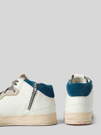 Peek & Cloppenburg P448Ledersneaker Mit Label-Lochmuster Modell 'Bali' In Weiss