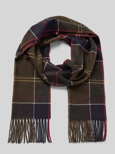 Peek & Cloppenburg BarbourSchal mit Fransen in oliv