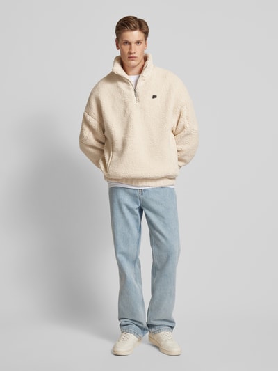 Peek & Cloppenburg PegadorSherpa Jacket mit Logo-Patch Modell 'MUNOZ' in beige