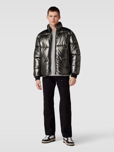 Peek & Cloppenburg PegadorSteppjacke In Metallic Modell 'SOLIN GLOSSY' In Anthrazit