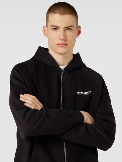 Peek & Cloppenburg PegadorSweatjacke Mit Label-Print Modell 'ABNA RAGLAN' In Black