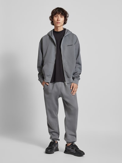 Peek & Cloppenburg PegadorSweatpants mit Label-Stitching Modell 'HEAVY' in black