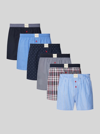 Peek & Cloppenburg Phil&Co.Boxershorts mit Label-Patch im 6er-Pack in marine