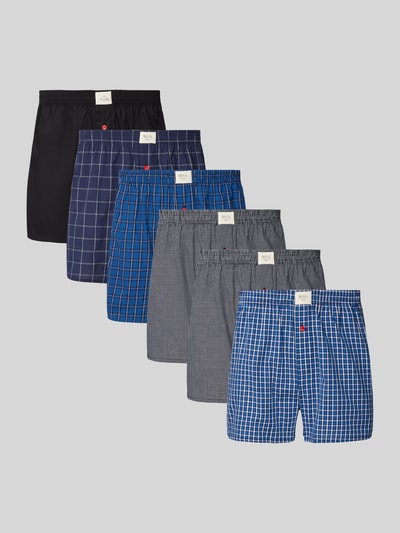 Peek & Cloppenburg Phil&Co.Boxershorts mit Label-Patch im 6er-Pack in black