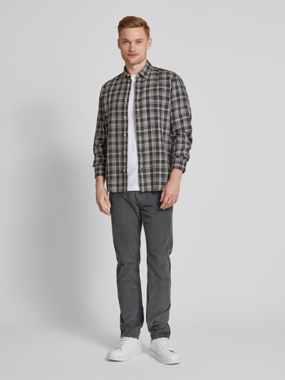 Peek & Cloppenburg Pierre CardinTapered Fit Cordhose Modell 'Lyon' in graphit