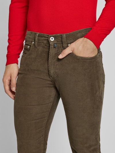 Peek & Cloppenburg Pierre CardinTapered Fit Cordhose Modell 'Lyon' In Mittelbraun