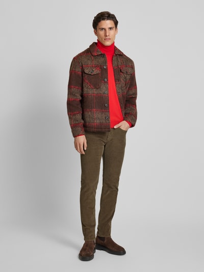 Peek & Cloppenburg Pierre CardinTapered Fit Cordhose Modell 'Lyon' in mittelbraun