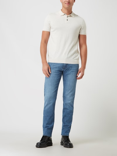 Peek & Cloppenburg Pierre CardinTapered Fit Jeans mit Stretch-Anteil Modell 'Lyon' - 'Futureflex' in jeansblau