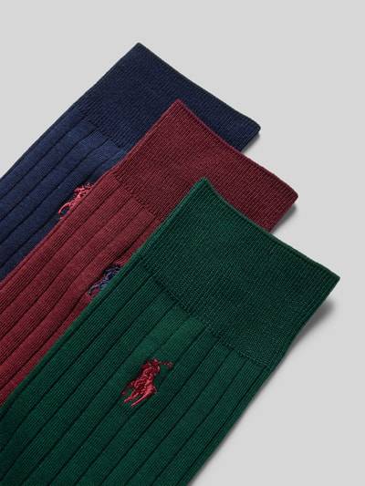 Peek & Cloppenburg Polo Ralph Lauren UnderwearSocken Mit Logo-Stitching Im 3-Pack Modell 'EGYPTIAN' In Marine