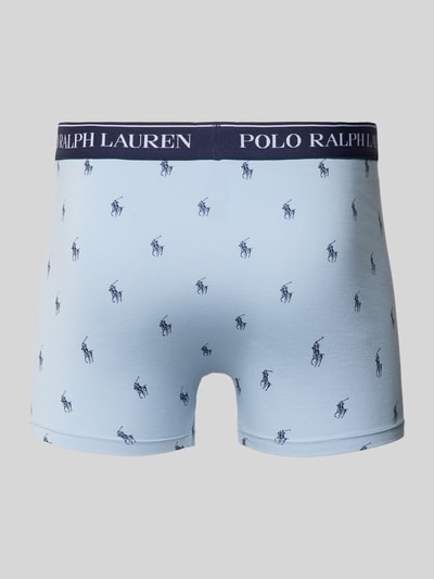 Peek & Cloppenburg Polo Ralph Lauren UnderwearTrunks Mit Label-Bund Im 3er-Pack In Rauchblau