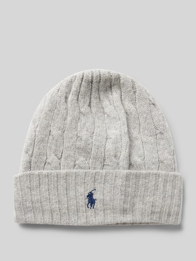 Peek & Cloppenburg Polo Ralph LaurenBeanie mit Label-Stitching in hellgrau