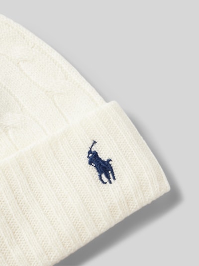 Peek & Cloppenburg Polo Ralph LaurenBeanie Mit Label-Stitching In Offwhite
