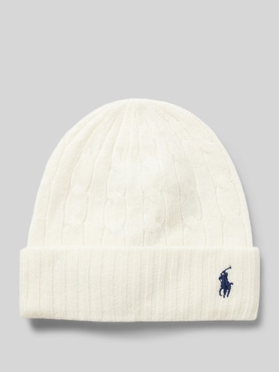 Peek & Cloppenburg Polo Ralph LaurenBeanie Mit Label-Stitching In Offwhite